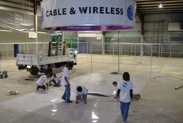 cable wireless sign installation